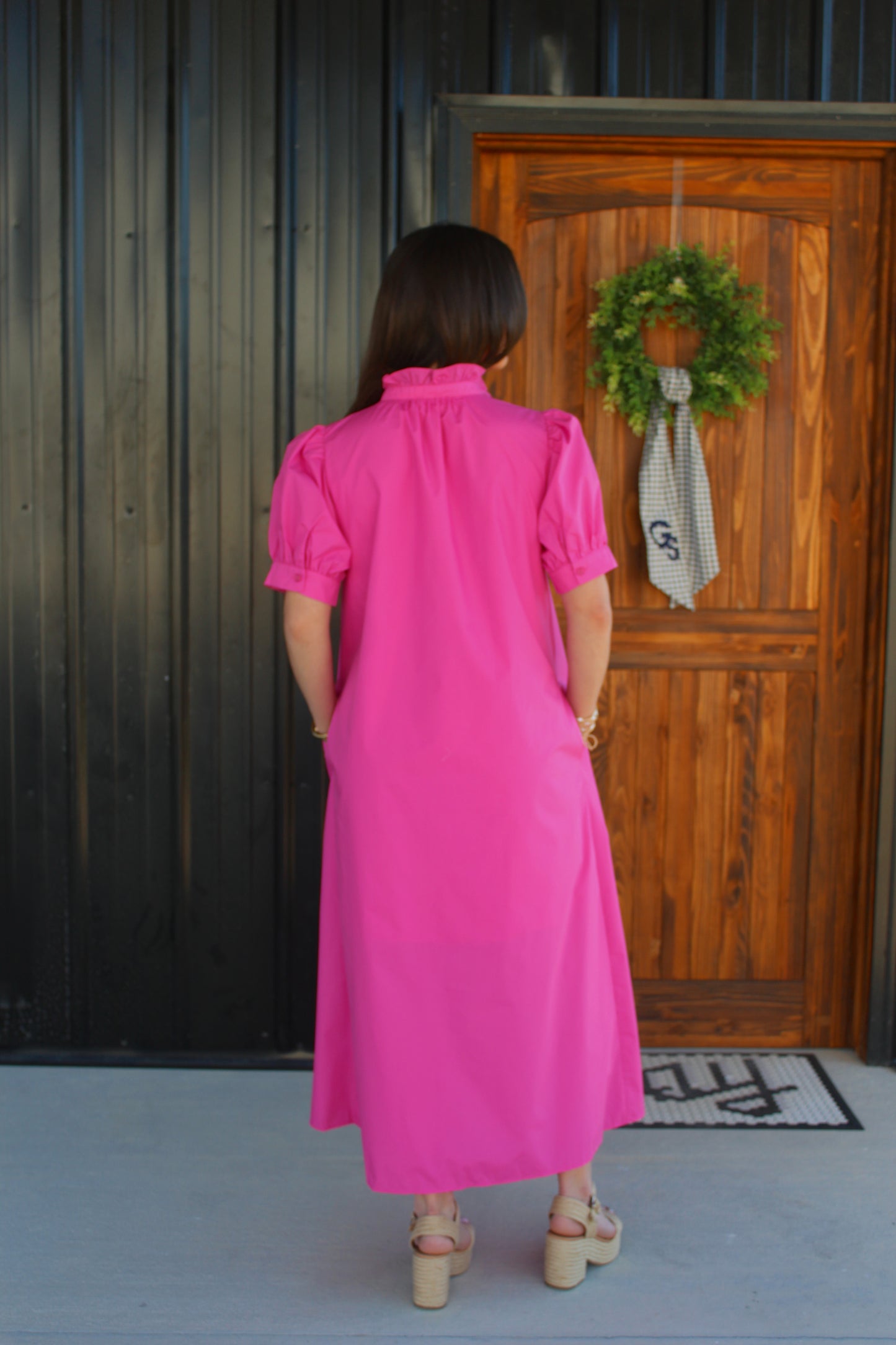 Mallie Dress- Barbie Pink