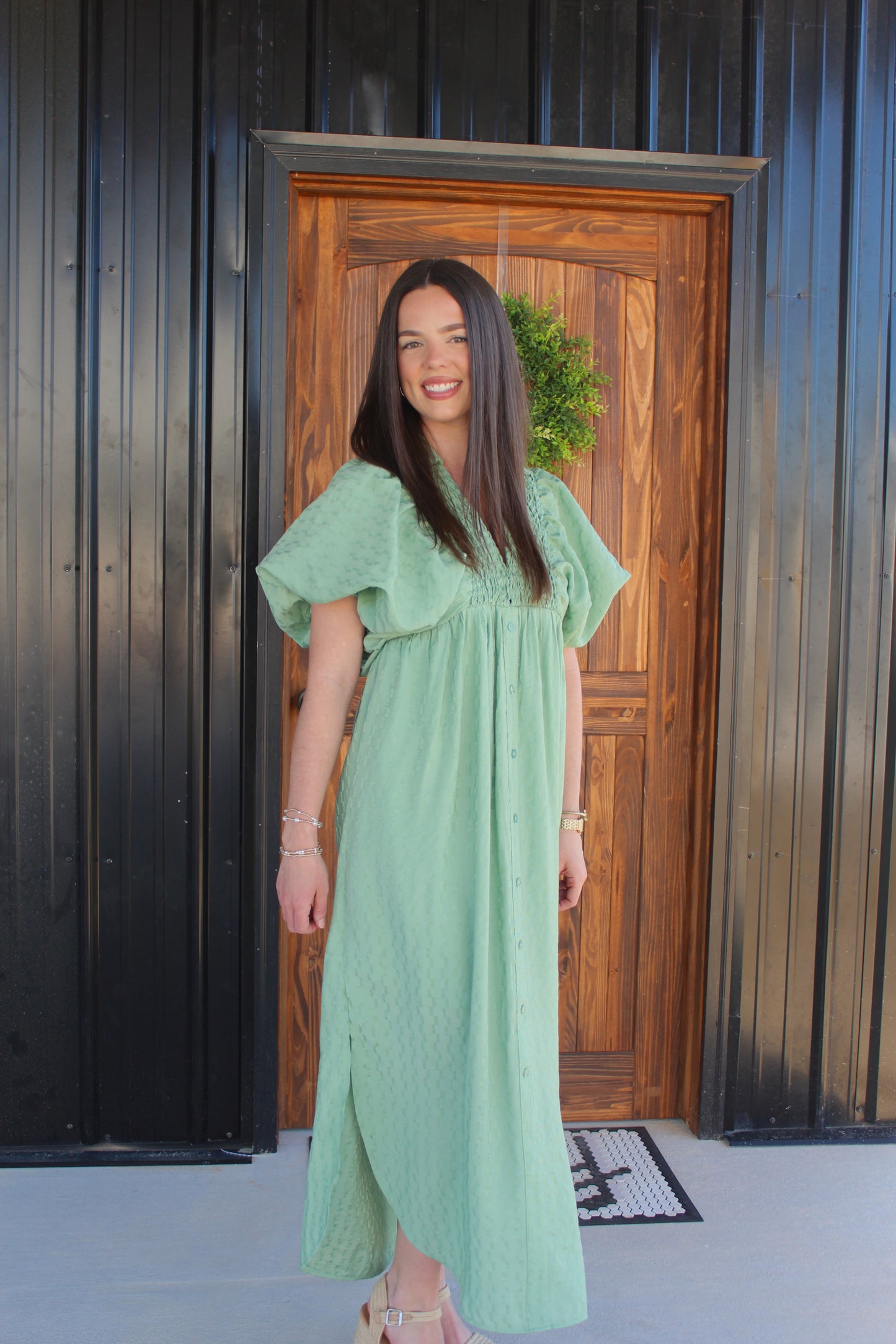 Harmony Dress- Sage Green