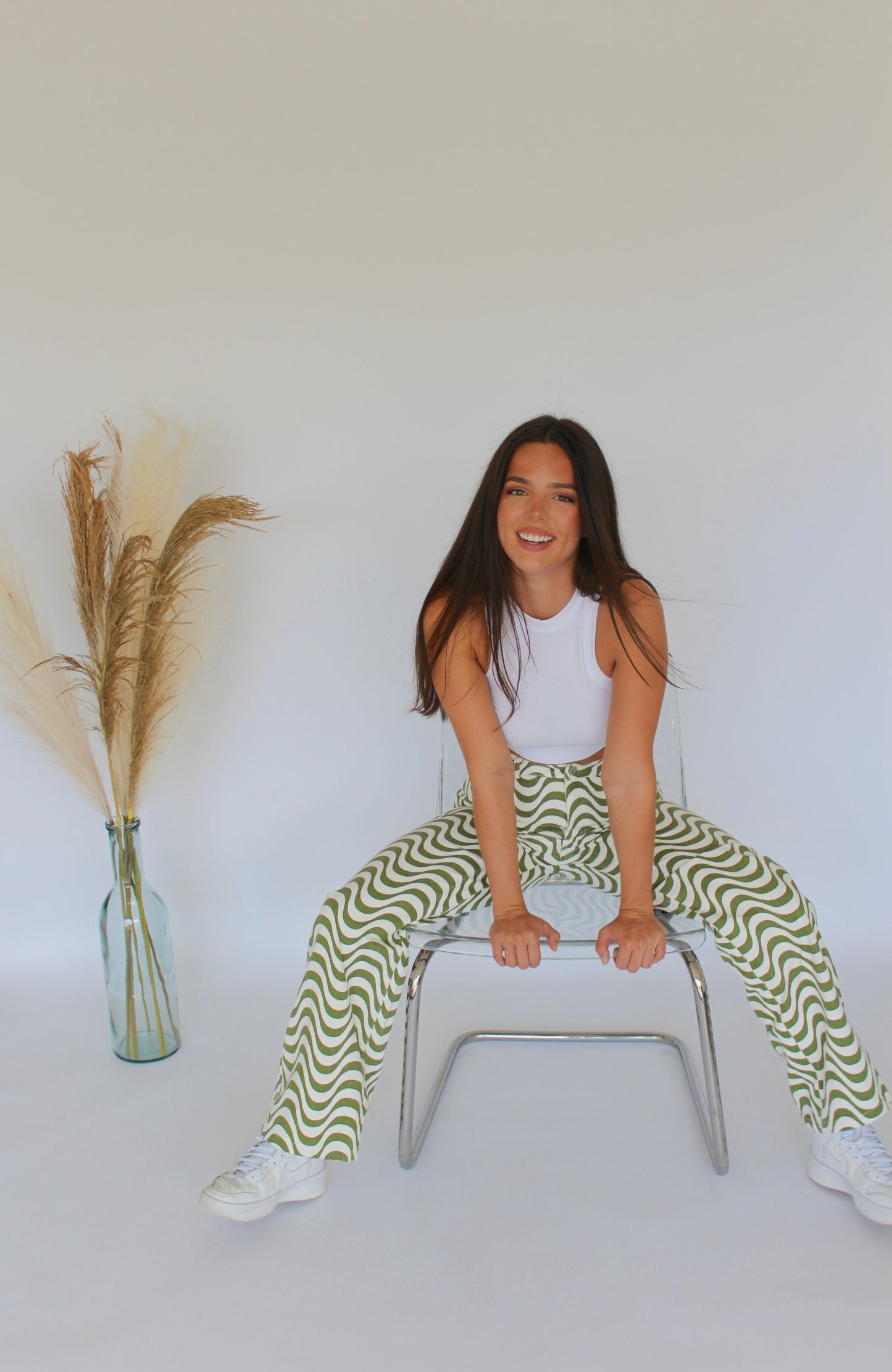 Let's Get Groovy Pants- Olive