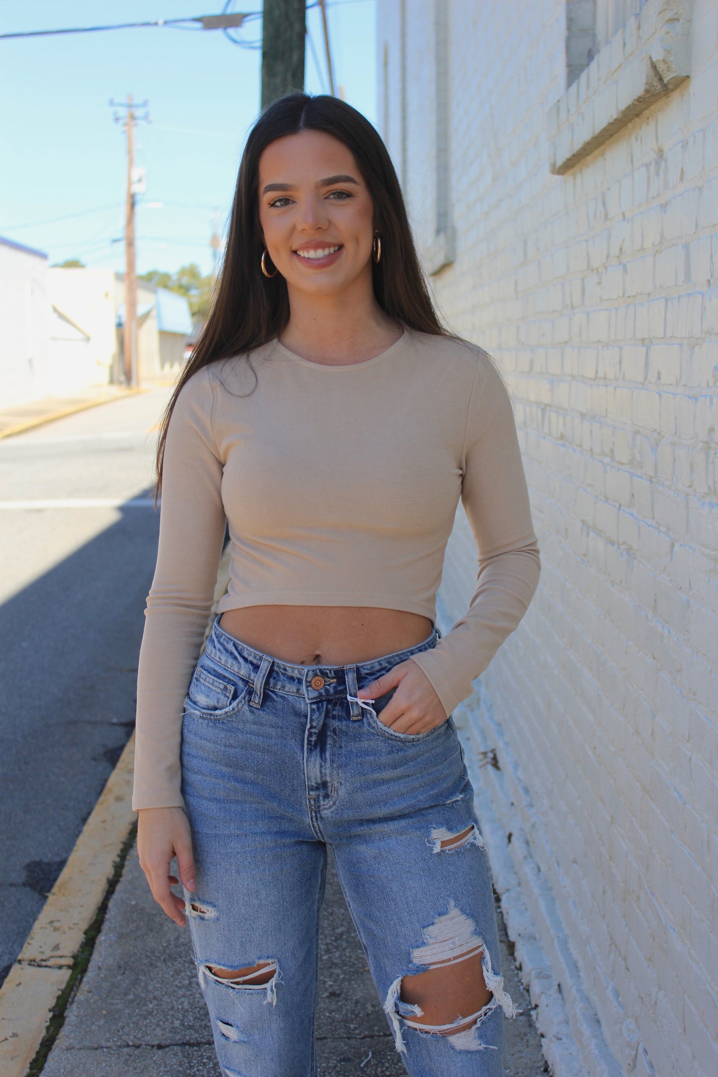 One To Remember Top- Natural