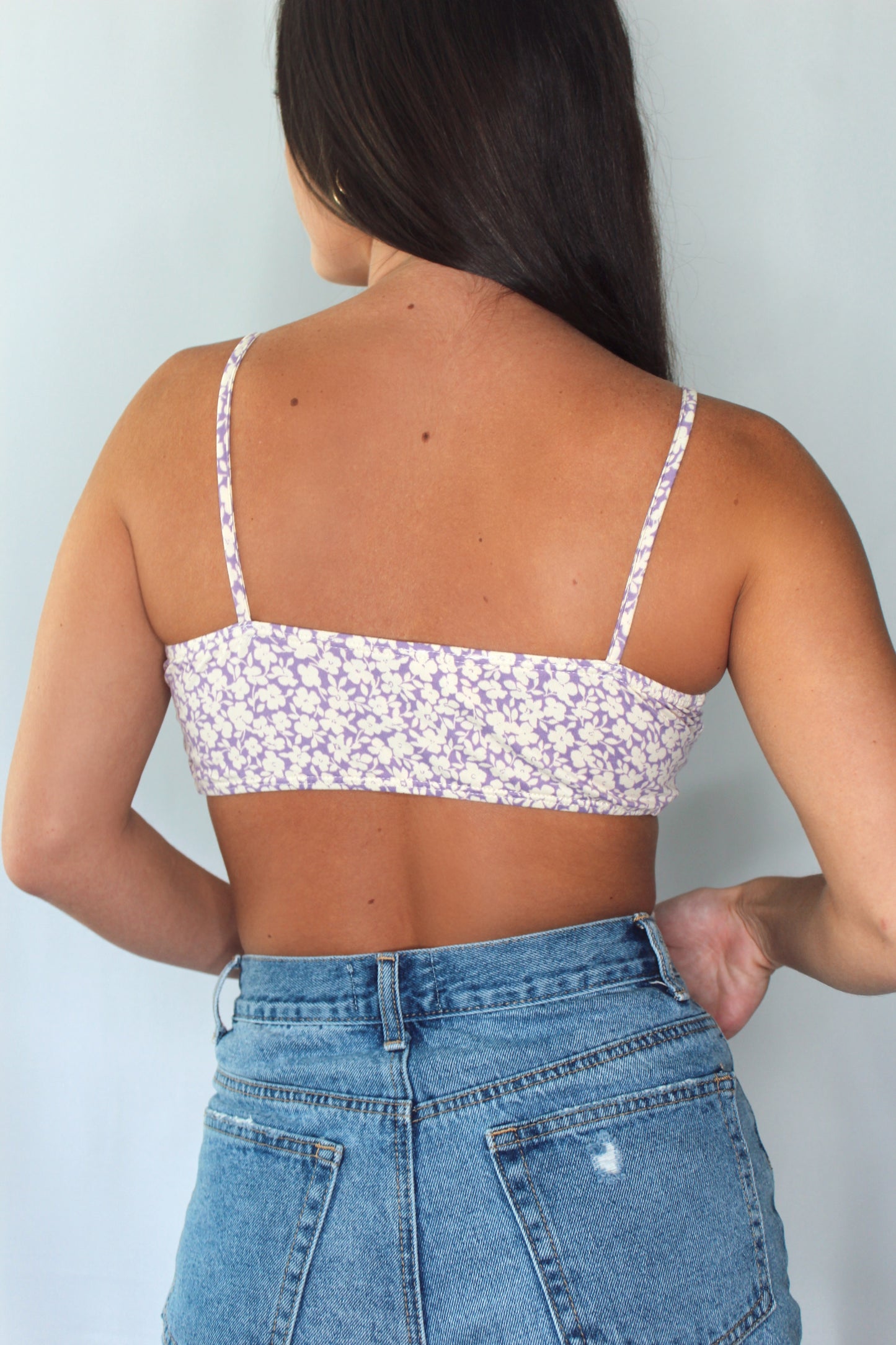 Floral Dream Bodysuit-Lavender/Cream