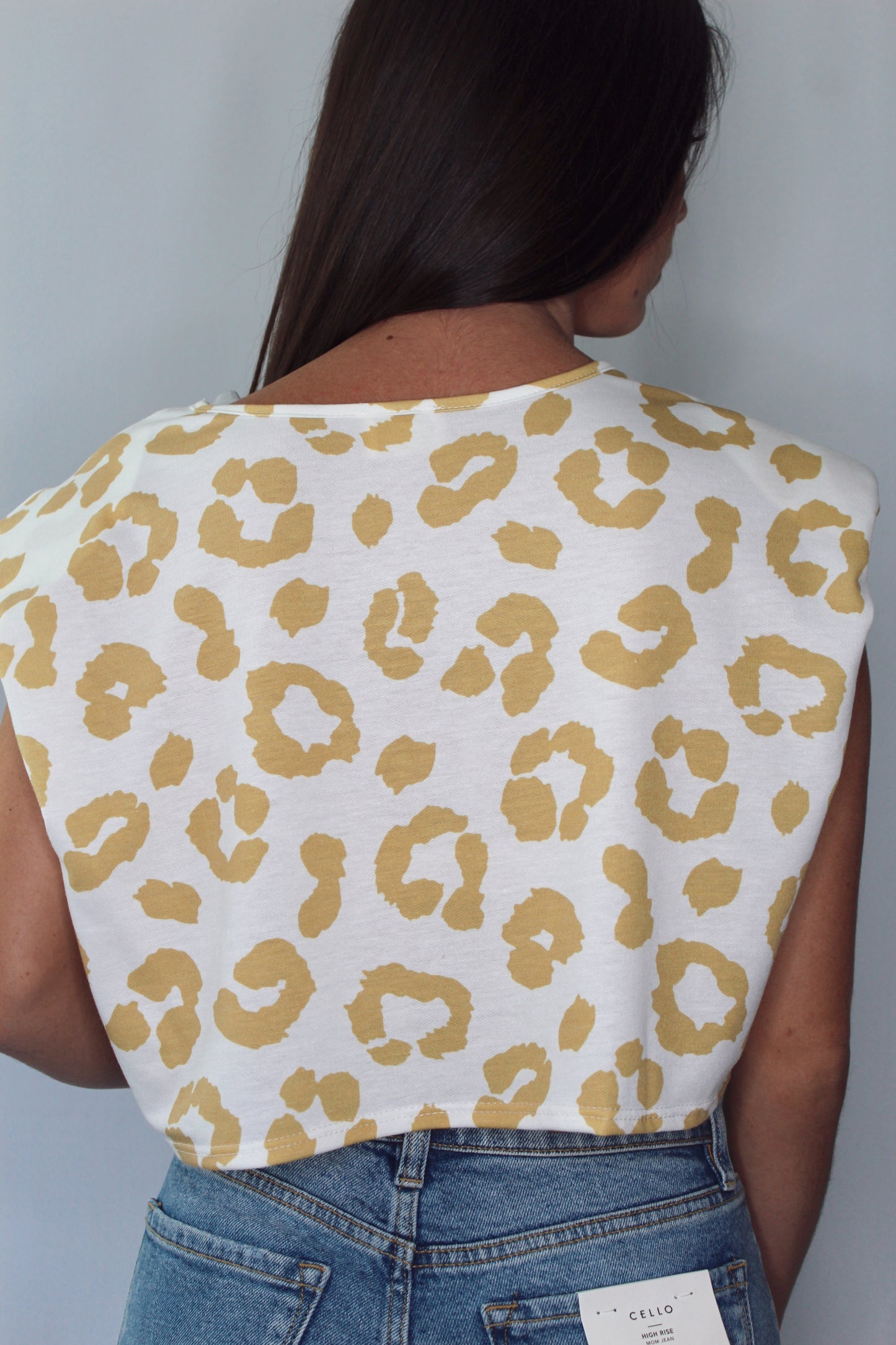 Wild About You Crop Top- Ivory/Yellow