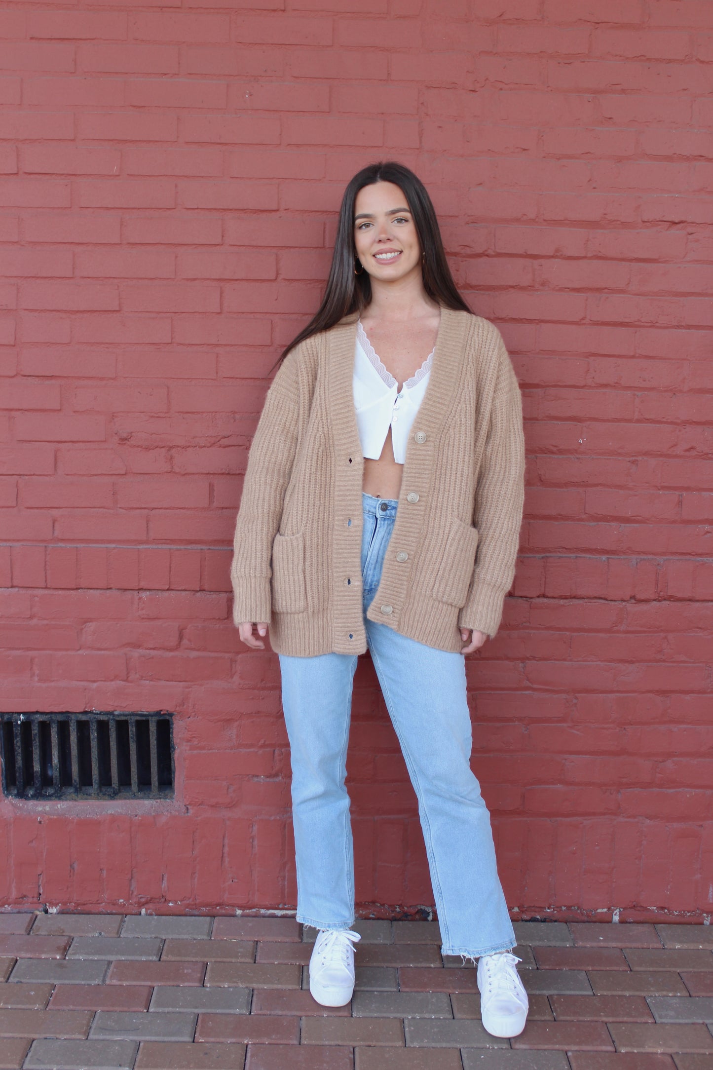 Cozy Up Cardigan-Taupe