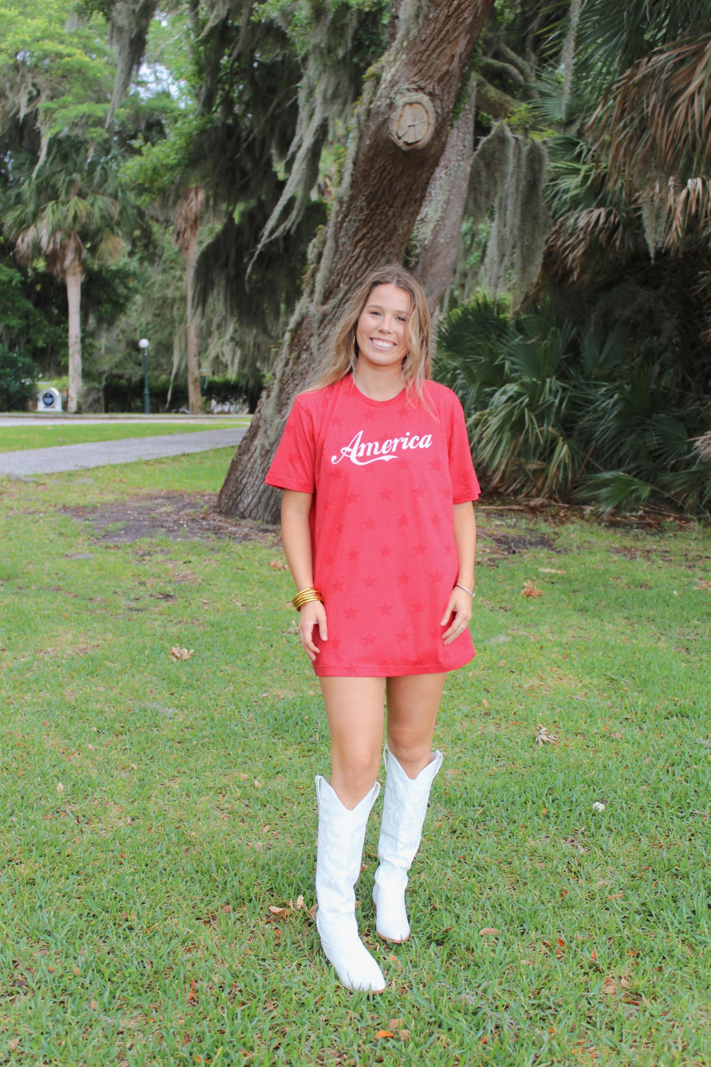 All American Tshirt- Red