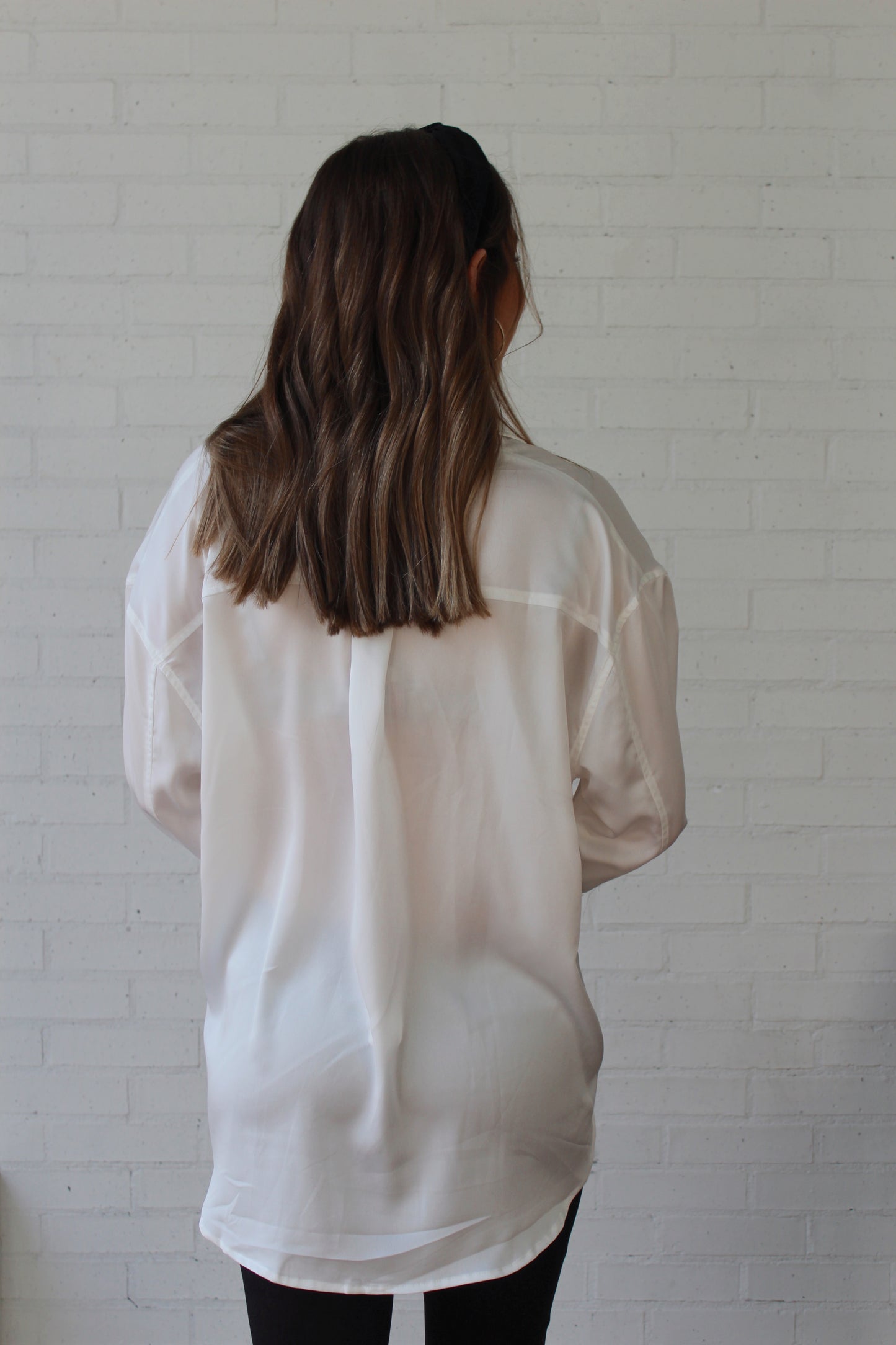 Check Me Out Top- White