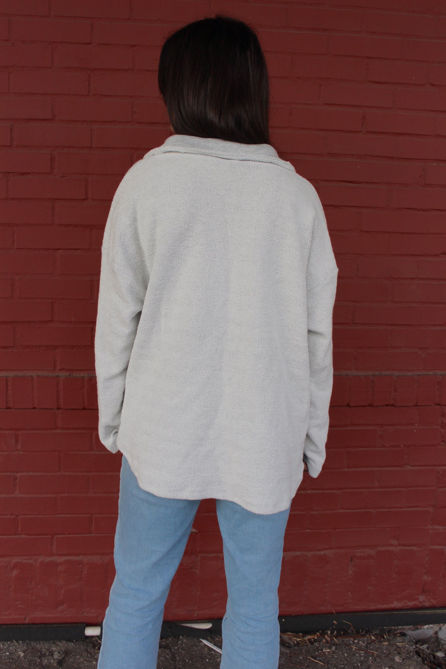 Fireside Nights Top- Heather Grey