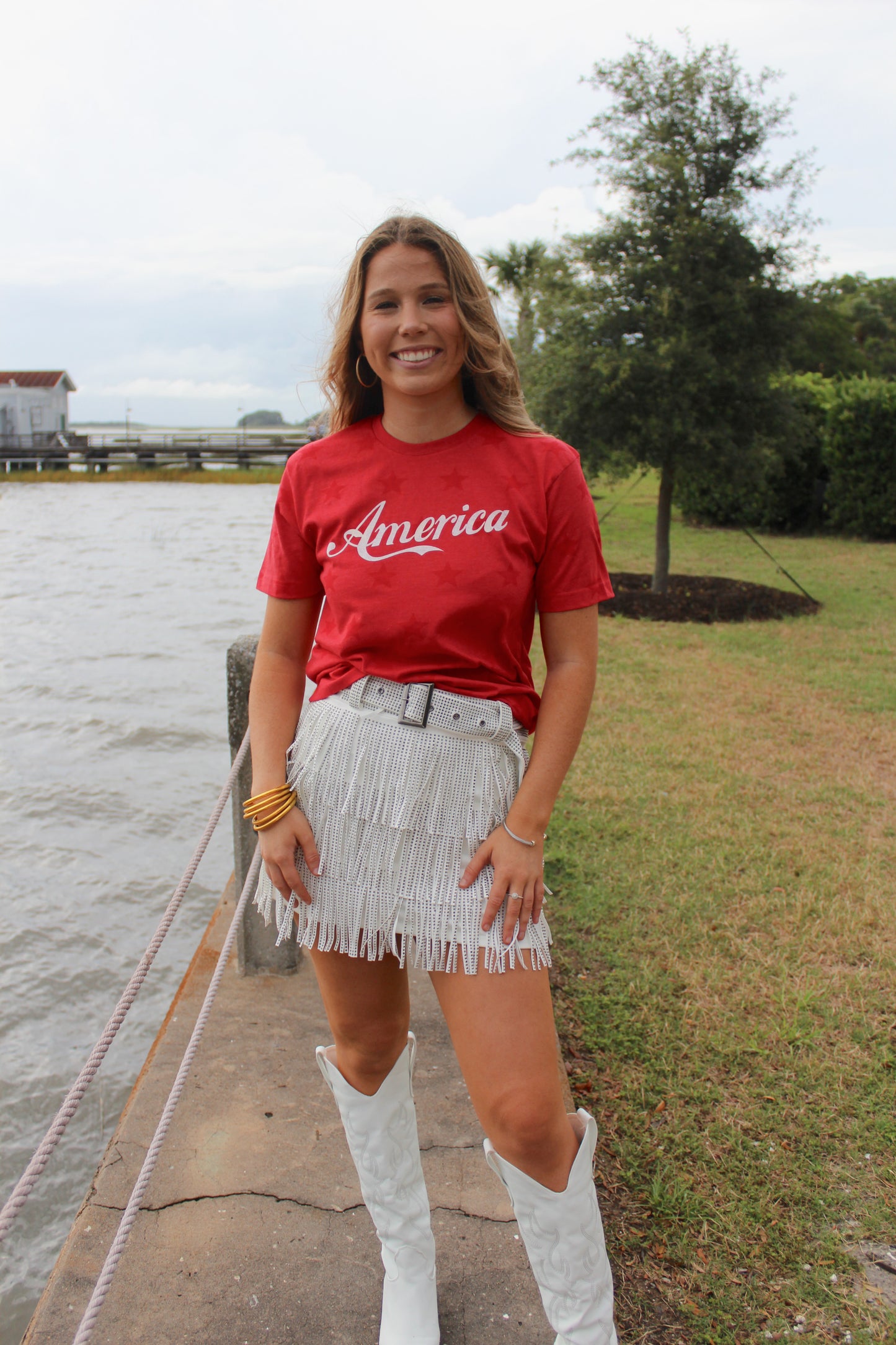 All American Tshirt- Red
