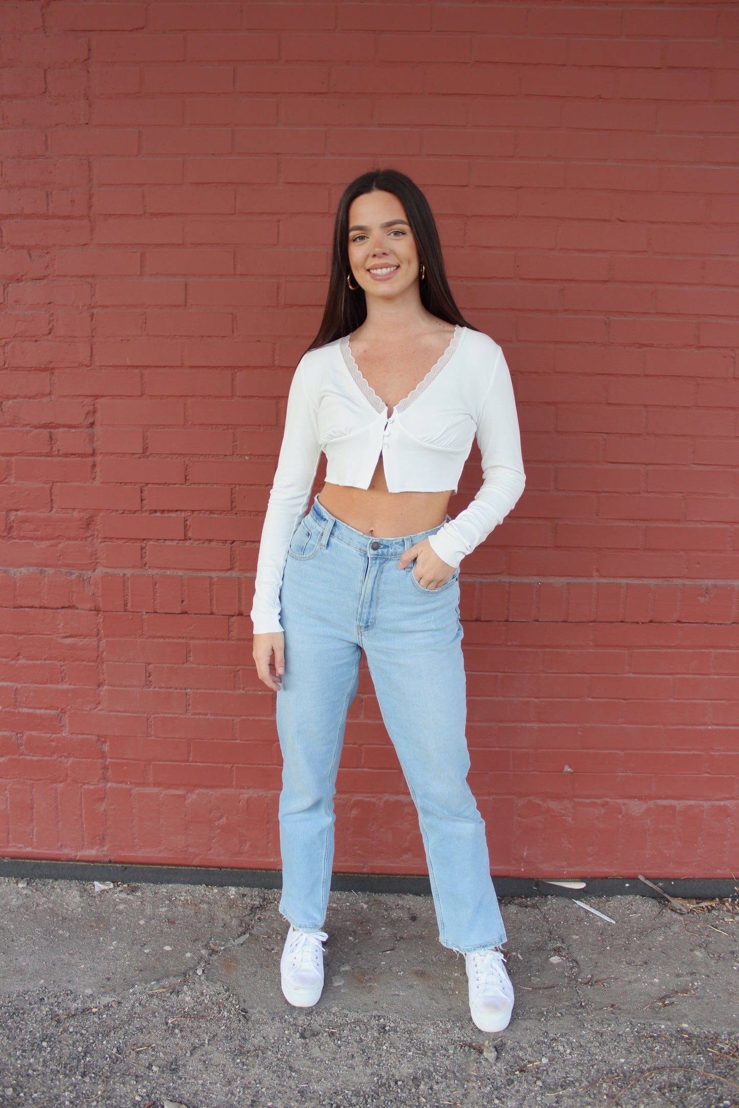 She's An Angel Top- White