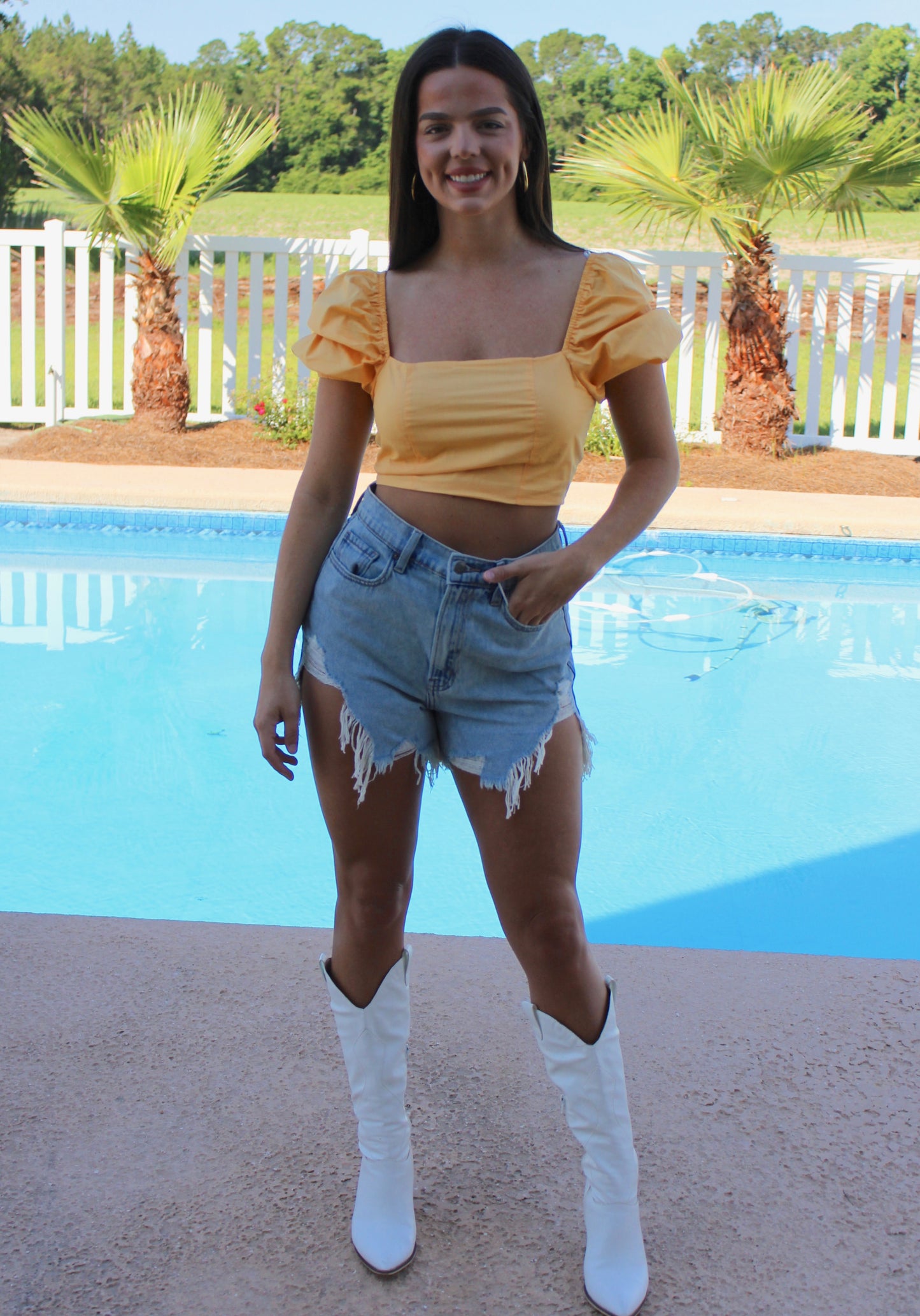 Little Miss Sunshine Top- Marigold