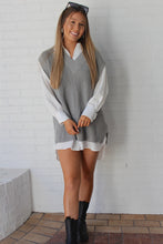 Load image into Gallery viewer, On Repeat Sweater Vest- Heather gray
