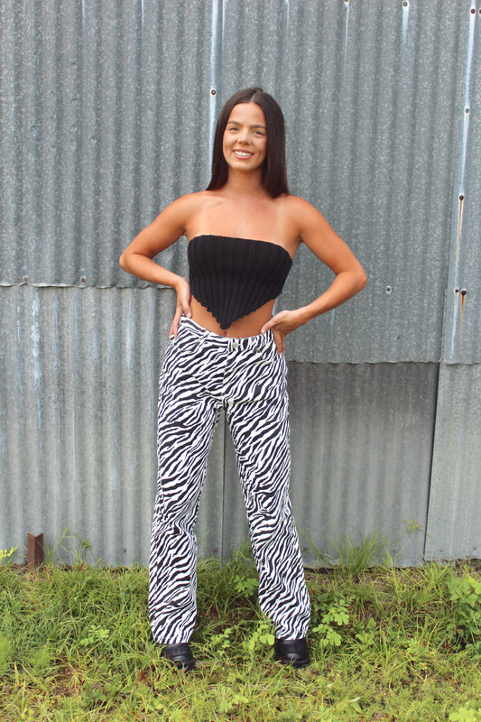 A Wild Adventure Pants- Zebra