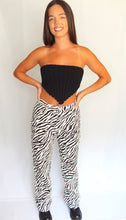 Load image into Gallery viewer, A Wild Adventure Pants- Zebra
